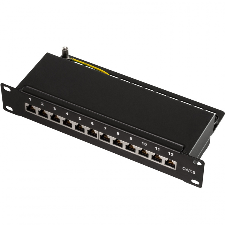 LogiLink Patchpanel 12-portar Cat6 för 10