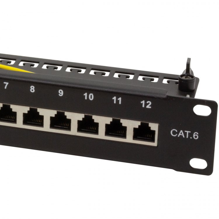 LogiLink Patchpanel 12-portar Cat6 för 10