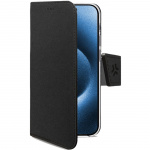 Celly Wally Wallet Case iPhone 16 Pro Svart