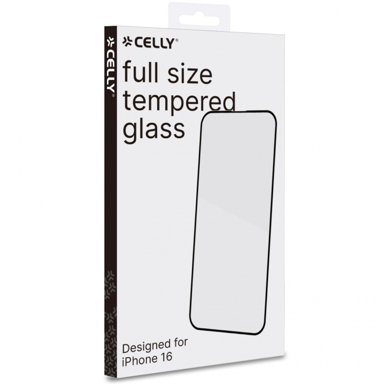 Celly Full Glass Skärmskydd Härdat glas iPhone 16