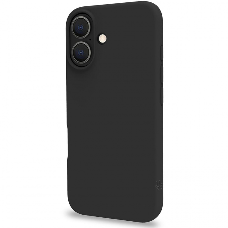 Celly Cromo Soft rubber case iPhone 16 Svart