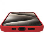 Celly Cromo Soft rubber case iPhone 16 Röd