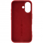 Celly Cromo Soft rubber case iPhone 16 Röd