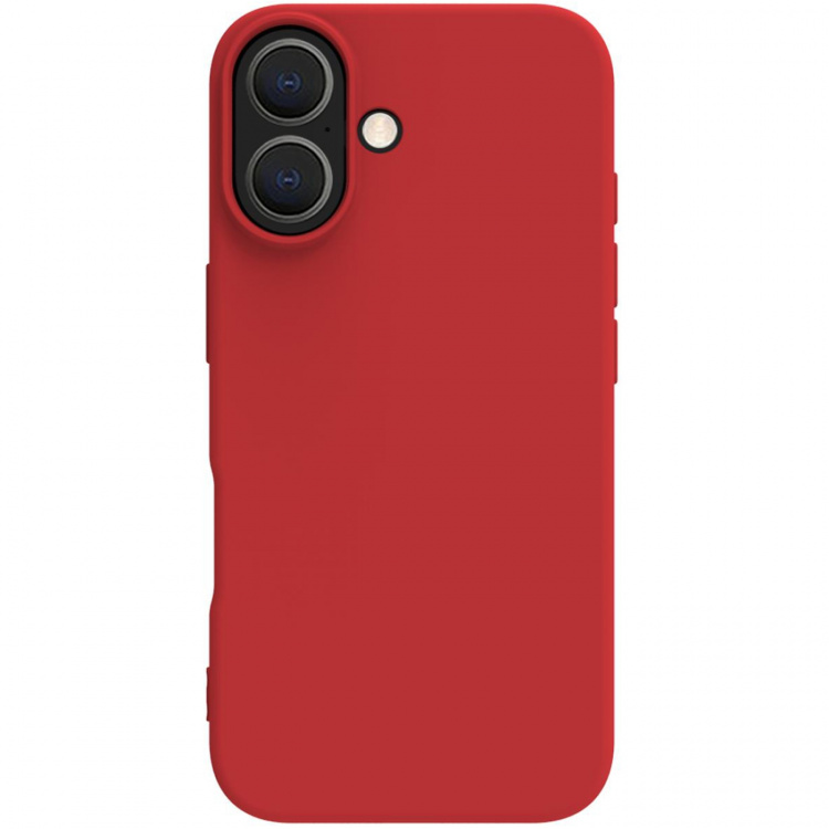Celly Cromo Soft rubber case iPhone 16 Röd