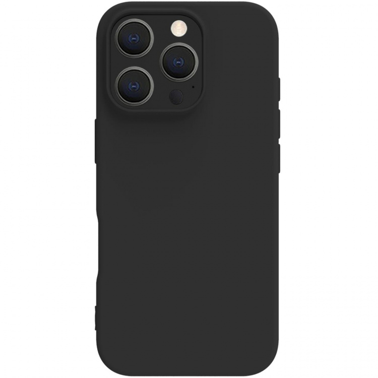 Celly Cromo Soft rubber case iPhone 16 Pro Svart