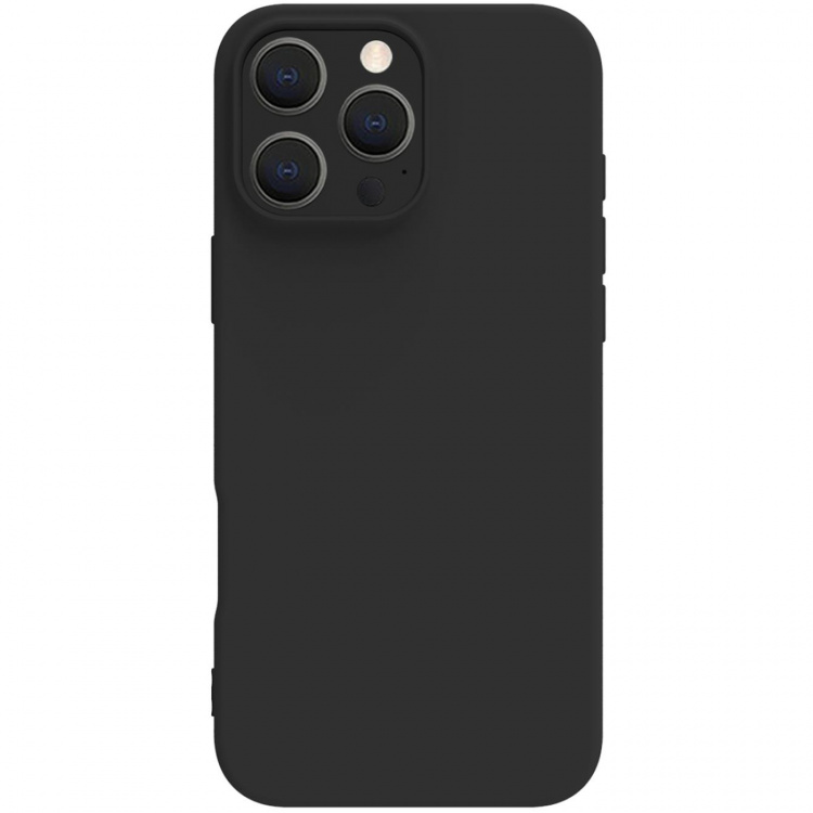 Celly Cromo Soft rubber case iPhone 16 Pro Max Svart