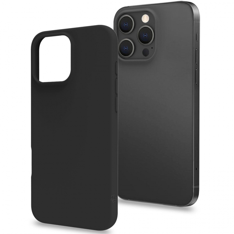 Celly Cromo Soft rubber case iPhone 16 Pro Max Svart