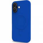 Celly Cromomag Magnetic Soft rubber case MagSafe iPhone 16 Blå