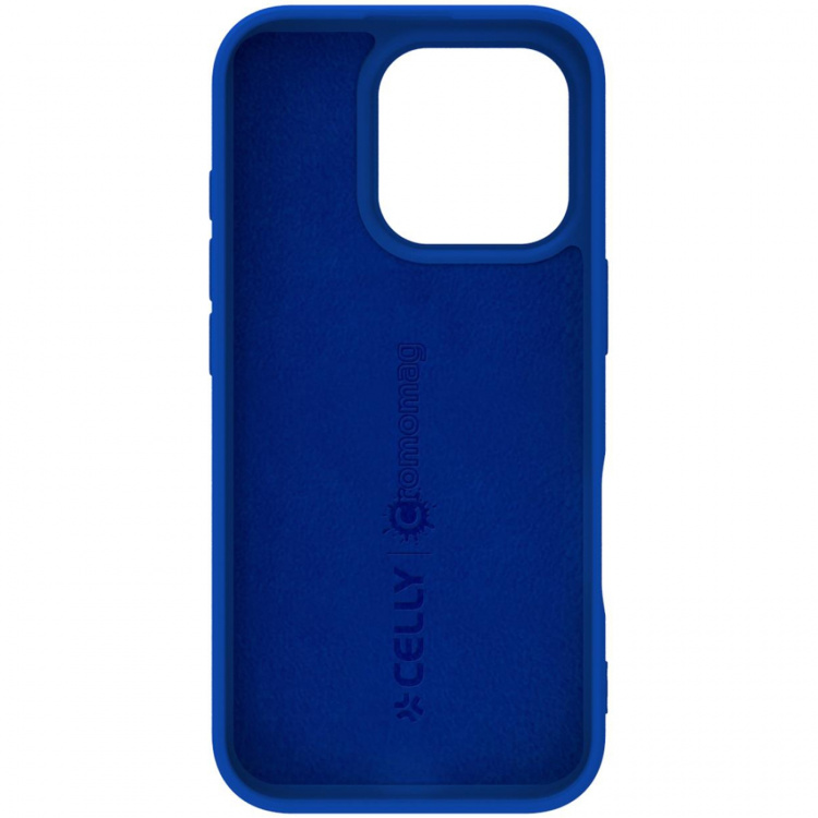 Celly Cromomag Magnetic Soft rubber case MagSafe iPhone 16 Pro Blå
