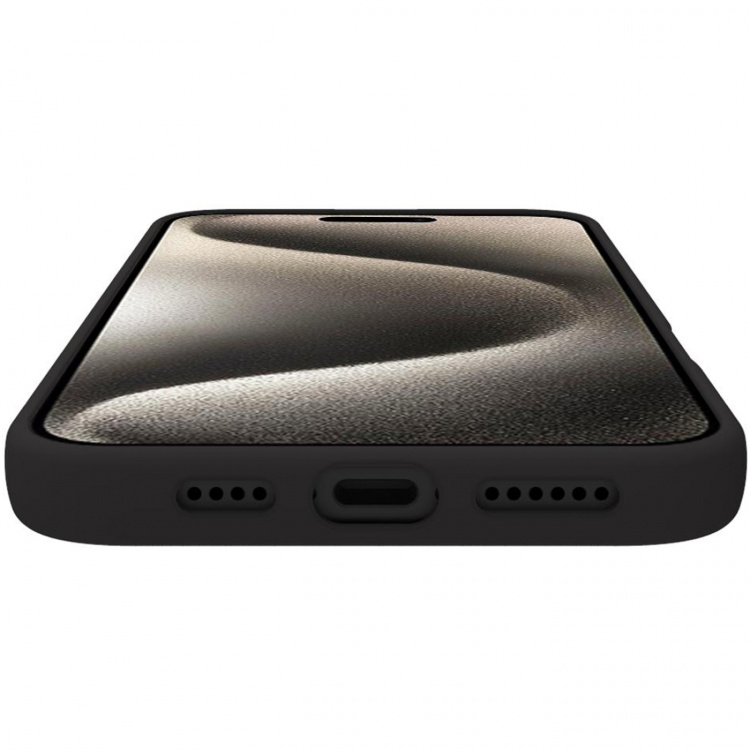 Celly Cromomag Magnetic Soft rubber case MagSafe iPhone 16 Pro Max Svart