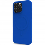 Celly Cromomag Magnetic Soft rubber case MagSafe iPhone 16 Pro Max Blå