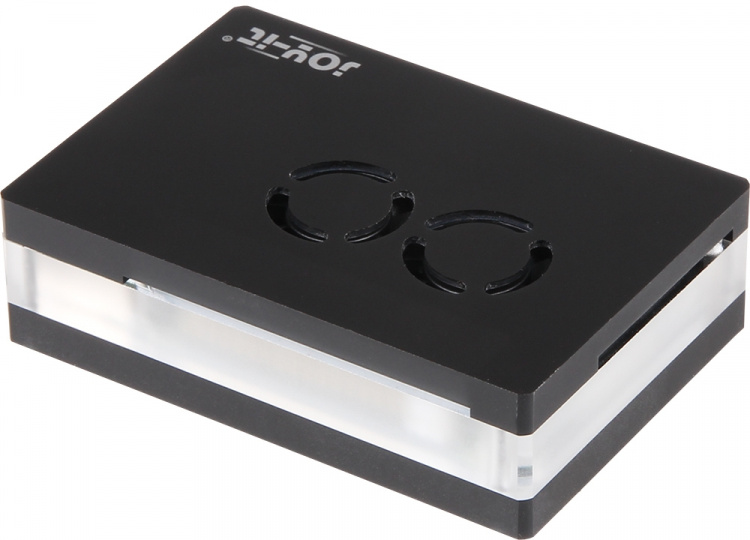 Raspberry Pi plastkasse med ventilatorer til Raspberry Pi 4 B, sort