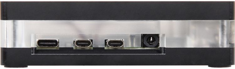 Raspberry Pi plastkasse med ventilatorer til Raspberry Pi 4 B, sort