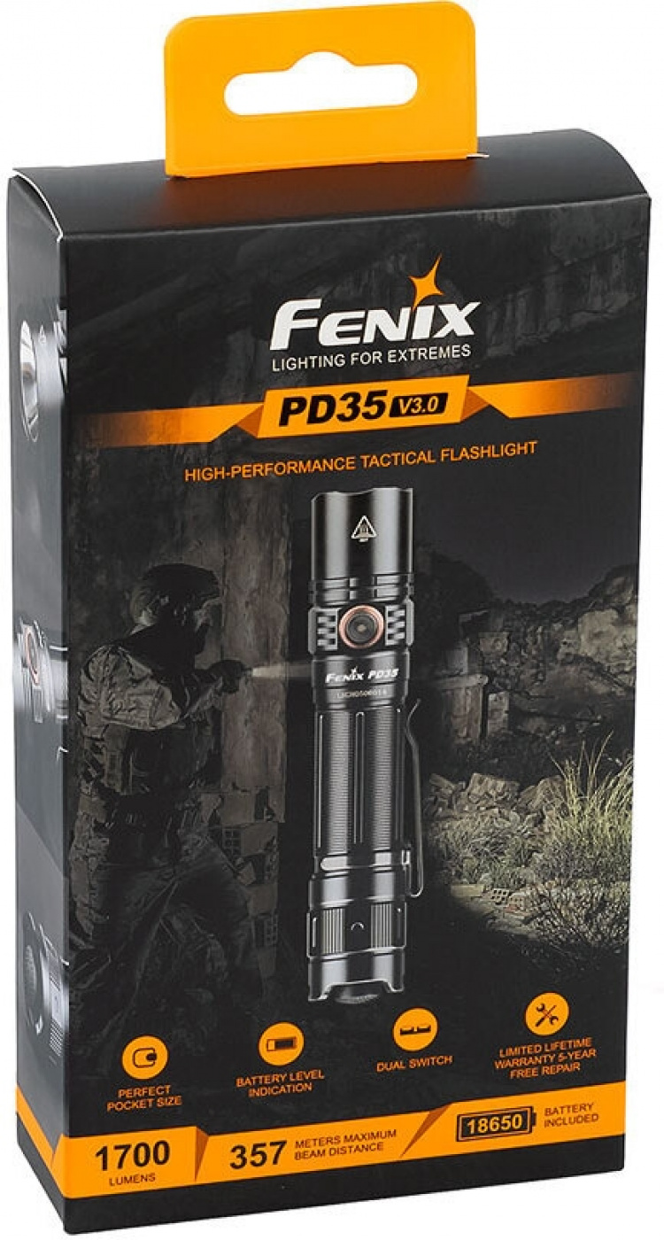 Fenix PD35 V3.0 lommelygte, 1700 lm