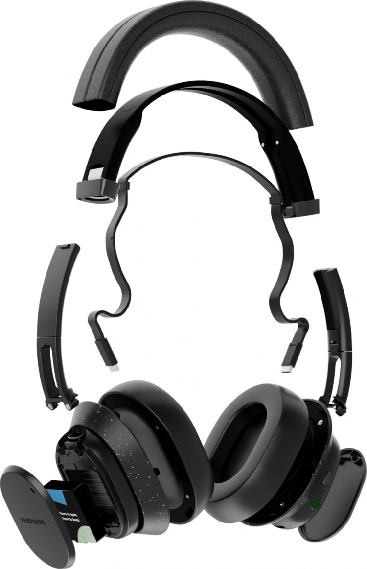 Fairphone Fairbuds XL trådløse hovedtelefoner, sort