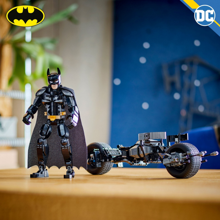 LEGO Super Heroes DC 76273 - Batman™-figur, der kan bygges, og Batpod-hjul LEGO Super Heroes DC 76273 - Batman™-figur, der kan bygges, og Batpod-hjul
