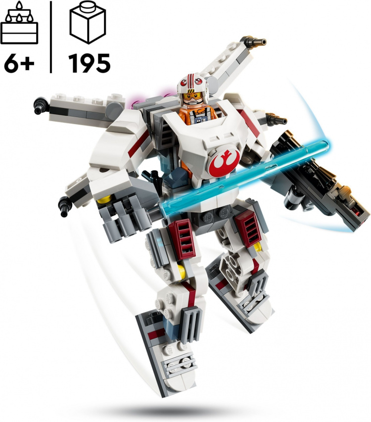 LEGO Star Wars 75390 - Luke Skywalker™ i X-wing™-robotdragt