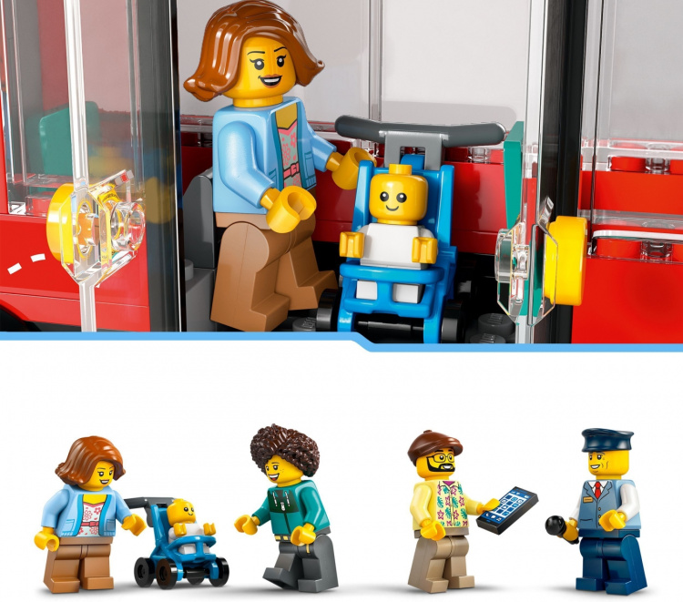 LEGO City Fantastiske fartøjer 60407 - Rød dobbeltdækker turistbus