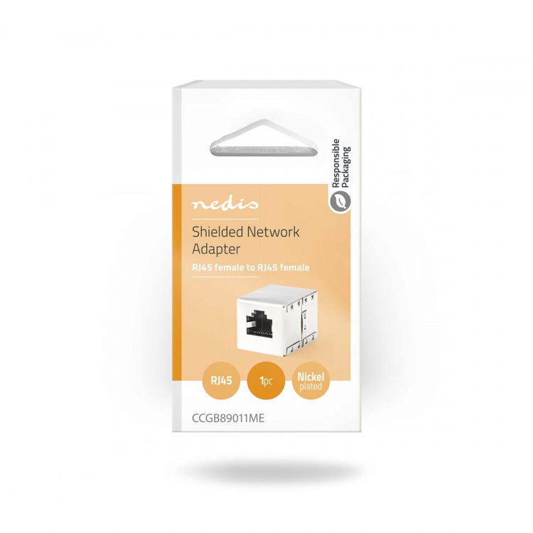 Nedis Netværkskobling | CAT5e / CAT6 | Skærmet | RJ45 Hun | RJ45 Hun | Lige | Metal | Box