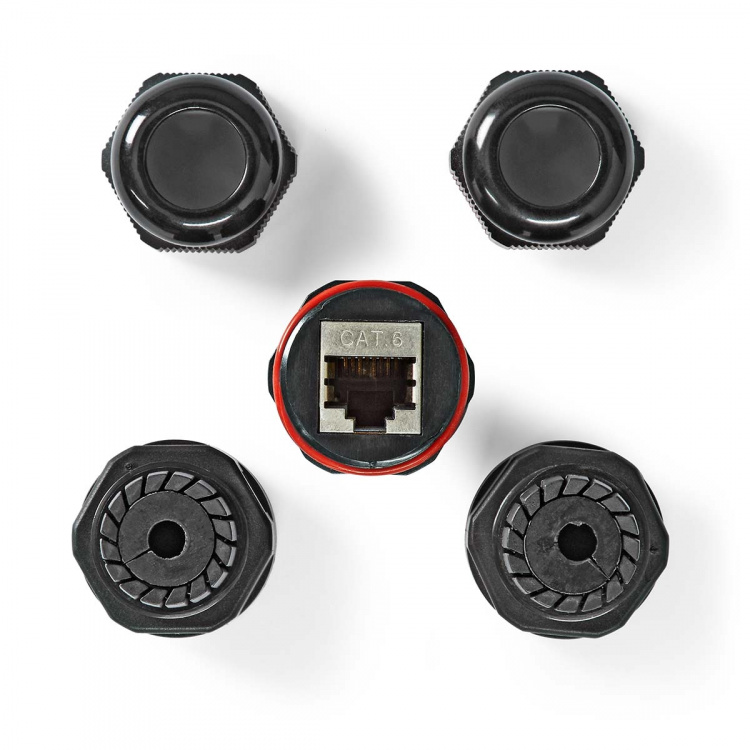 Nedis Netværkskobling | Udendørs | CAT6 | Skærmet | RJ45 Hun | RJ45 Hun | Lige | PVC | Box