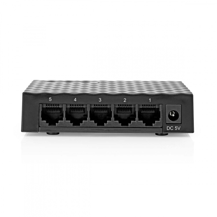 Nedis Netværk switch | Vind hastighed: Gigabit | Antal Ethernet-porte: 5