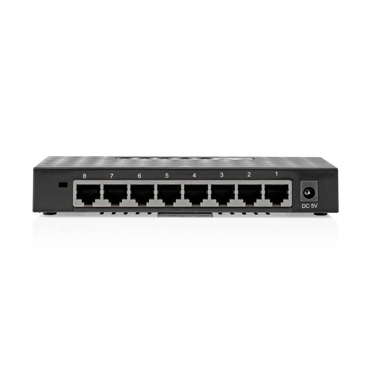 Nedis Netværk switch | Vind hastighed: Gigabit | Antal Ethernet-porte: 8