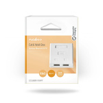 Nedis Netværksvægboks | Overflademontering | 2-Port port(s) | UTP CAT6 | Lige | Hun | Guldplateret | PVC | Hvid | Box
