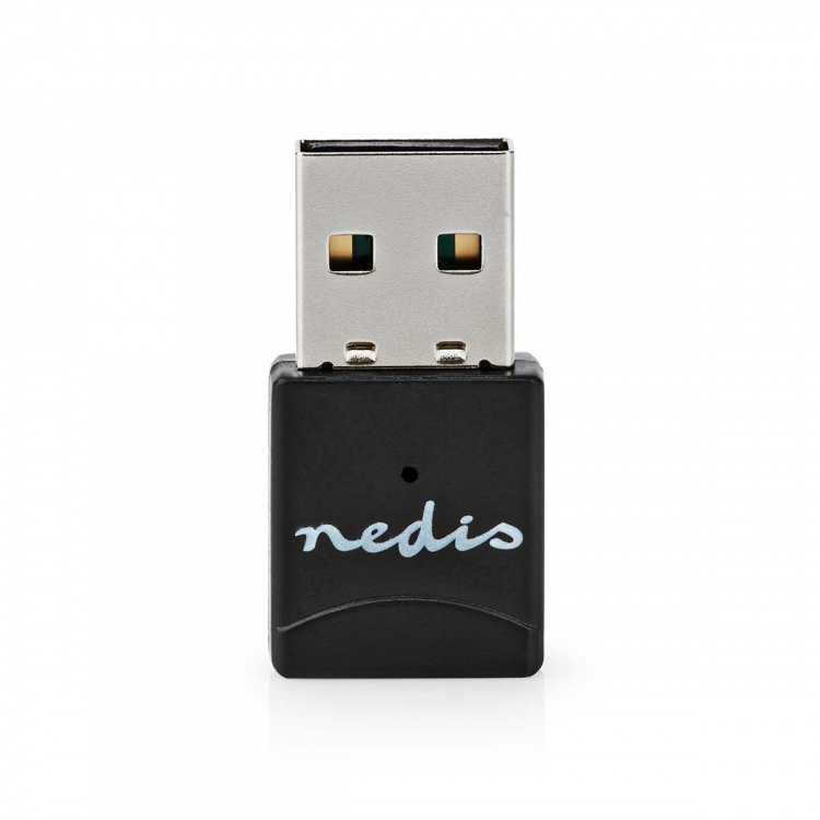 Nedis Netværk dongle | Wi-Fi | AC600 | 2.4/5 GHz (Dual Band) | USB2.0 | Wi-Fi-hastighed total: 600 Mbps | Windows 10 / Windows 11 / Windows 8