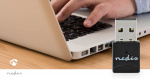 Nedis Netværk dongle | Wi-Fi | AC600 | 2.4/5 GHz (Dual Band) | USB2.0 | Wi-Fi-hastighed total: 600 Mbps | Windows 10 / Windows 11 / Windows 8