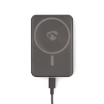 Nedis Powerbank | 5000 mAh | Trådløs opladning | 1.67 / 2.22 / 3.0 A | Antal output: 1 | Output tilslutning: 1x USB-C™ | Input forbindels: 1x USB-C™ | PD3.0 20W | Lithium-polymer