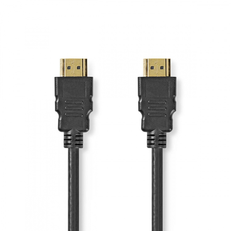 Nedis Premium High Speed HDMI ™ kabel med Ethernet | HDMI™ Stik | HDMI™ Stik | 4K@60Hz | 18 Gbps | 1.00 m | Runde | PVC | Sort | Label Nedis Premium High Speed HDMI ™ kabel med Ethernet | HDMI™ Stik | HDMI™ Stik | 4K@60Hz | 18 Gbps | 1.00 m | Runde | PVC | Sort | Label
