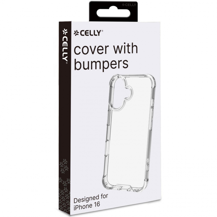 Celly Armor Stöttåligt skal iPhone 16 Transparent