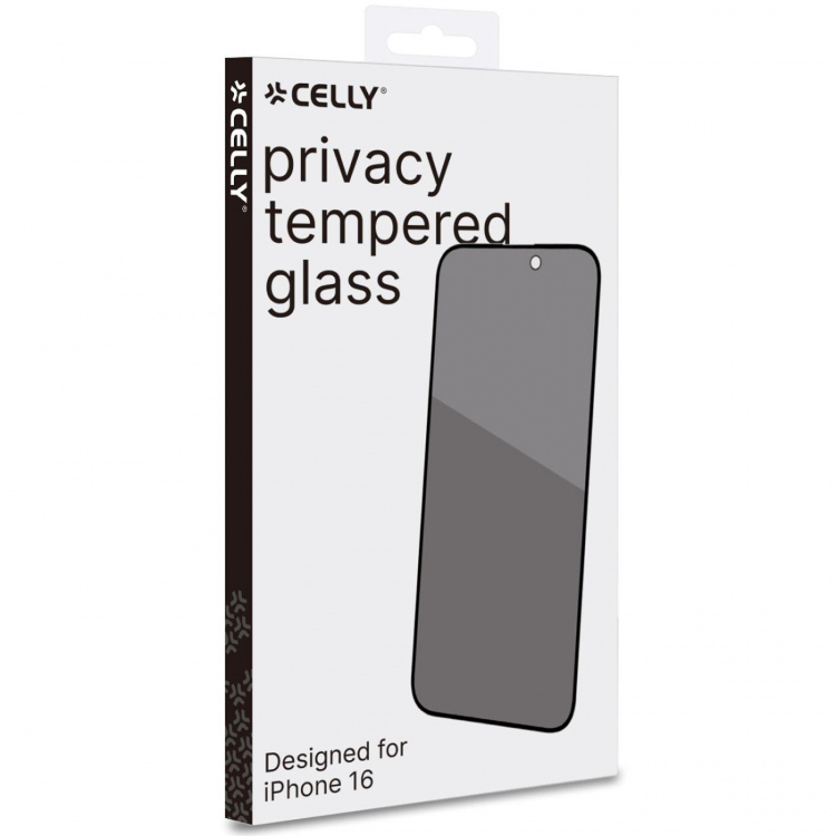 Celly Privacy Skärmskydd Härdat glas iPhone 16