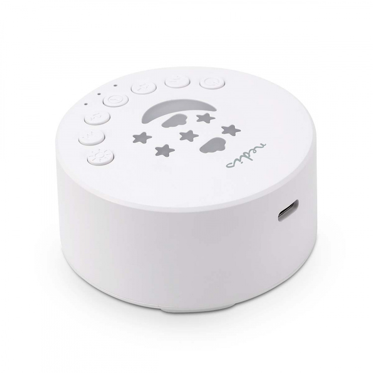 Nedis Hvid Støj Maskine | 18 Sound Options | 1 W | Maksimal batteritid: 18 timer | Kan dæmpes Light | Timer | Hvid