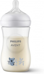 Philips Avent SCY903/67 Natural Response sutteflaske, 260 ml, koala Philips Avent SCY903/67 Natural Response sutteflaske, 260 ml, koala