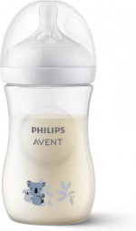 Philips Avent SCY903/67 Natural Response sutteflaske, 260 ml, koala Philips Avent SCY903/67 Natural Response sutteflaske, 260 ml, koala