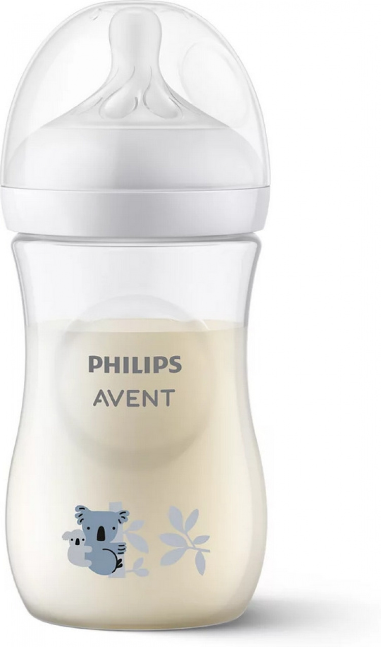 Philips Avent SCY903/67 Natural Response sutteflaske, 260 ml, koala Philips Avent SCY903/67 Natural Response sutteflaske, 260 ml, koala