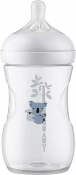 Philips Avent SCY903/67 Natural Response sutteflaske, 260 ml, koala Philips Avent SCY903/67 Natural Response sutteflaske, 260 ml, koala