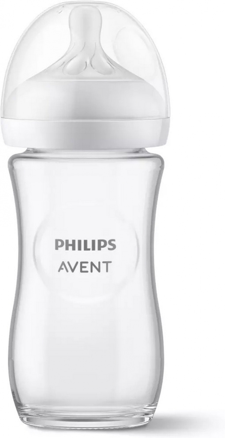 Philips Avent SCY933/01 Natural Response-sutteflaske af glas, 240 ml
