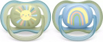 Philips Avent SCF085/58 Ultra Air-sutter 0-6 måneder, 2 stk, sol Philips Avent SCF085/58 Ultra Air-sutter 0-6 måneder, 2 stk, sol