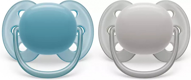 Philips Avent SCF091/17 Ultra Soft-sutter, 6-18 måneder, 2 stk, blå