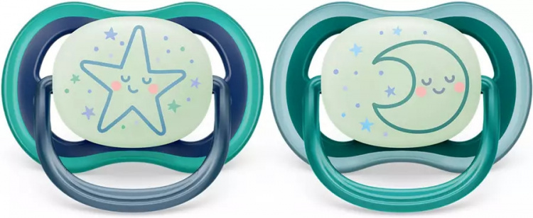 Philips Avent SCF376/13 Ultra Air Nighttime-sutter 6-18 måneder, 2 stk