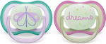 Philips Avent SCF376/19 Ultra Air Nighttime-sutter 0-6 måneder, 2 stk, sommerfugl