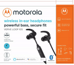 Motorola Headphones In-Ear wireless Ververap 105, Black