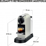 DeLonghi Nespresso Citiz kapselkaffemaskine, hvid