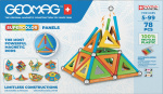 Geomag Super Colorful Magnetic Building Set, 78 dele