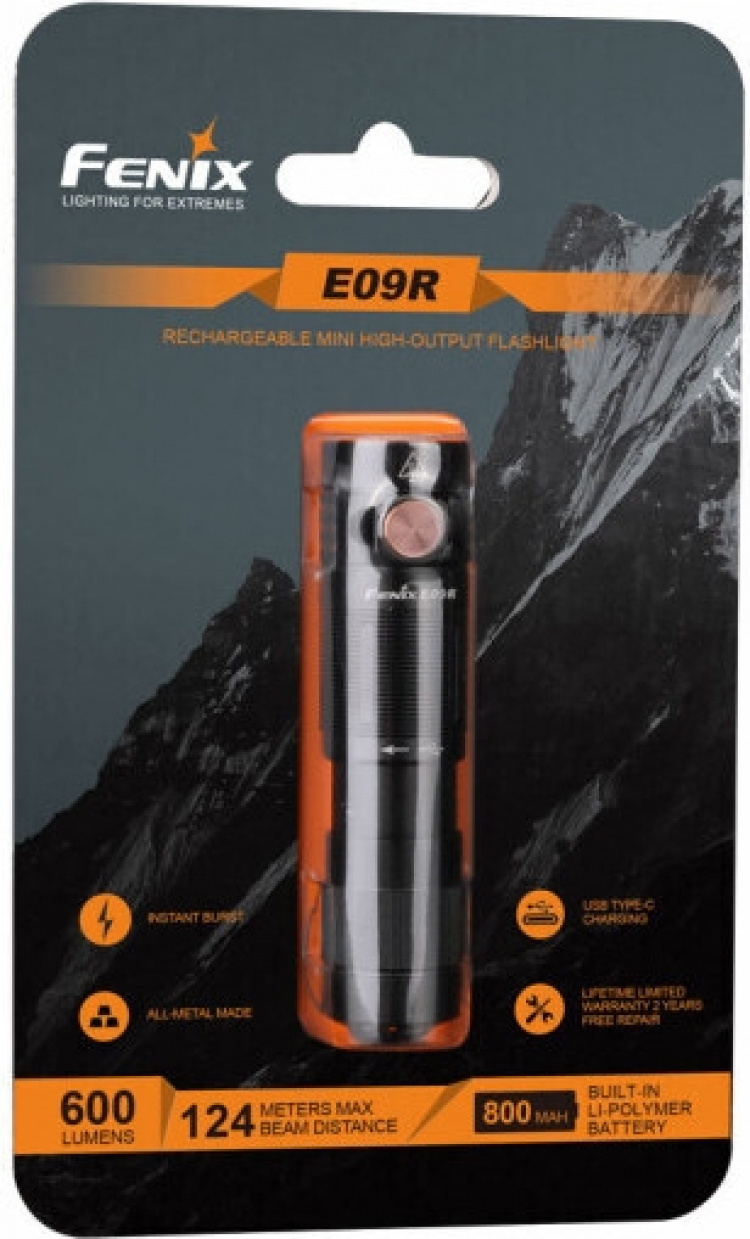 Fenix E09R lommelygte