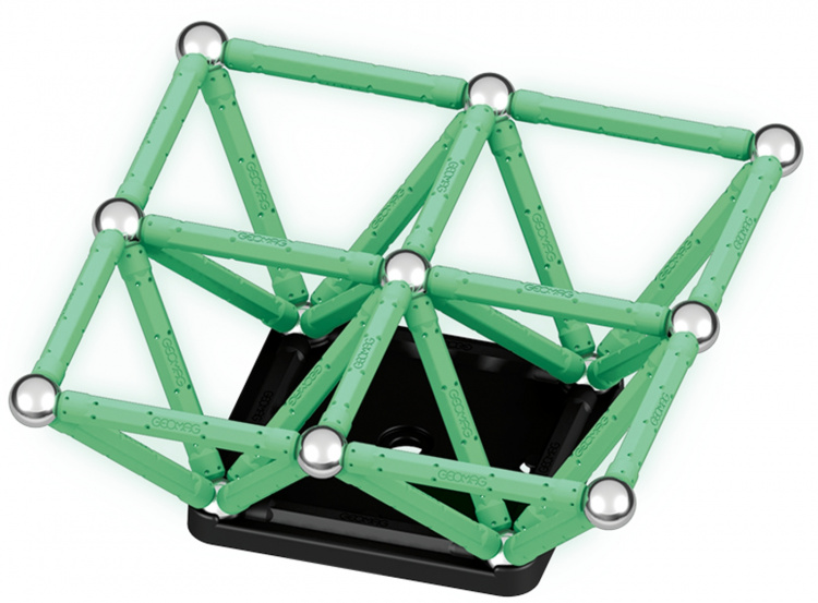 Geomag Glow Recycled magnetisk byggesæt, 60 dele