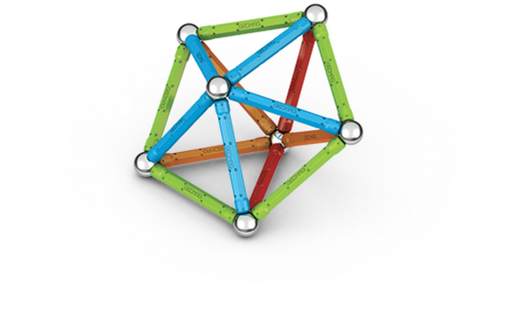 Geomag Supercolor Panels Recycled magnetisk byggesæt, 60 dele