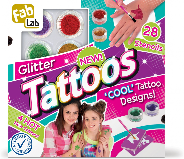 FabLab Glitter Tattoos tatoveringssæt